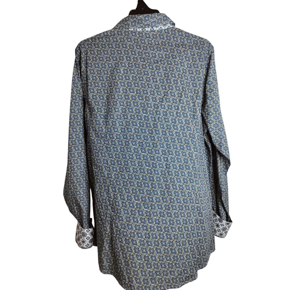 5620)Cinch Woman XL Multicolor Western Button Down No Pocket Performance Shirt - Picture 3 of 9